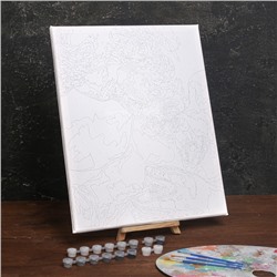 Картина по номерам для взрослых на холсте с подрамником «Поцелуй», 40×50 см