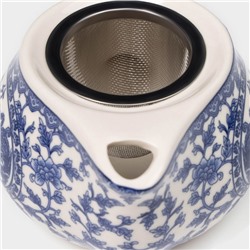 Чайник керамический заварочный «Восточная мудрость», 200 мл, 14×9.5×8 см, цвет синий