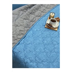 КПБ с одеялом New Style КМ-030 голубой-серый НАТАЛИ, 1068941