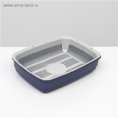 Лоток большой с сеткой Atlantis «Стандарт», 42×31×10 см, фиолетовый