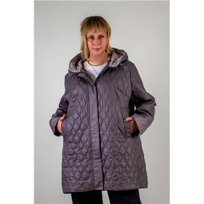 Демисезонная куртка Лайт арт 335, большие размеры (Серый)