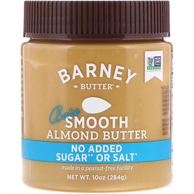 Barney Butter, Густая миндальная паста, пресная, 284 г (10 унций)