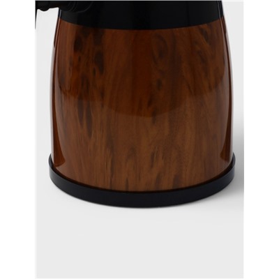 Башня пивная WoodPlast, колба 3 л, ёмкость для льда 3 л, 18.5×18.5×54 см, пластик, чёрная, коричневая