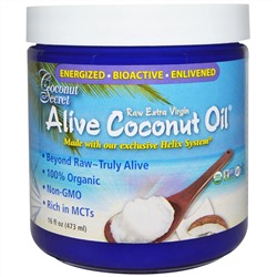 Coconut Secret, Organic Alive Coconut Oil, Raw Extra Virgin, 16 fl oz (473 ml)