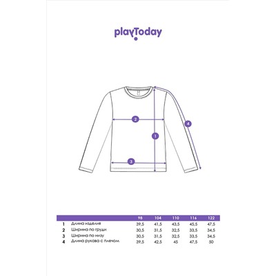 Лонгслив PLAYTODAY, 1185737