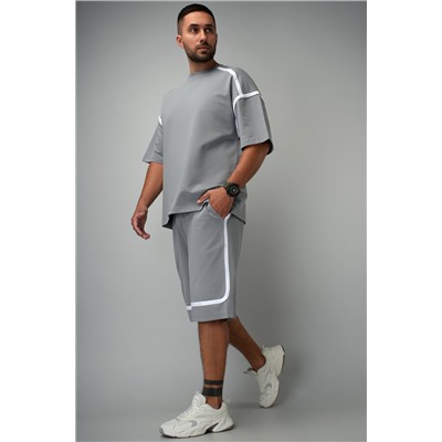 Мужской костюм оверсайз из футера двухнитки Happyfox