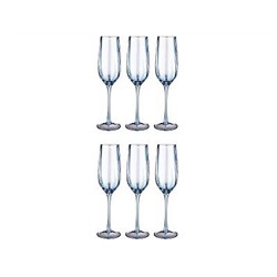 Набор фужеров 180мл 6шт для шампанского ЧЕРНОЕ МОРЕ.РИФЛЕНКА