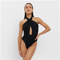 Купальник женский слитный MINAKU, размер 44, чёрный