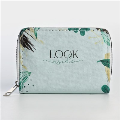 Кошелёк на молнии Look inside, из искусственной кожи