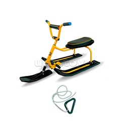 Игрушка Снегокат детский 214 "Drive" разборный с высокой рамой, с рисунком и высоким рулем (Желтый)