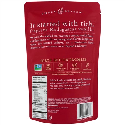 Sahale Snacks, Кешью с гранатом и ванилью, 4 унции (113 г)