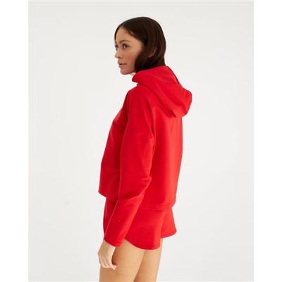 Костюм женский (толстовка, шорты) MIST, размер 48-50, красный