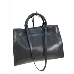 Женская сумка из натуральной кожи, цвет серый