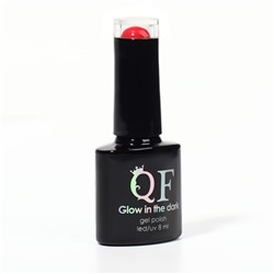 Гель лак для ногтей, люминесцентный, трехфазный, 8 мл, LED/UV, красный (46)