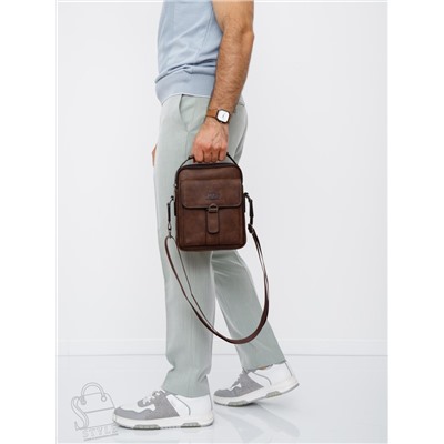 Сумка мужская 1801-2 brown  Jeep в Новосибирске