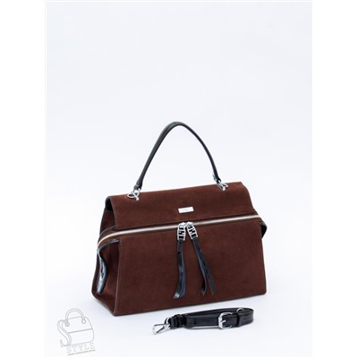 Сумка женская кожаная 9675MSS coffee Velina Fabbiano-Safenta в Новосибирске