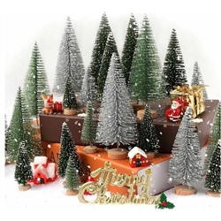 Елка декоративная 15см со снегом