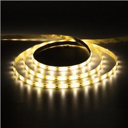 Светодиодная лента Luazon Lighting с датчиком движения 2 м, IP65, SMD2835, 60 LED/м, 4хААА, 3000К, свечение тёплое белое