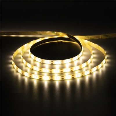 Светодиодная лента Luazon Lighting с датчиком движения 2 м, IP65, SMD2835, 60 LED/м, 4хААА, 3000К, свечение тёплое белое