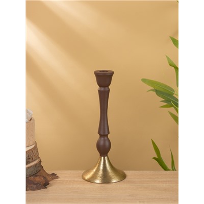 Подсвечник на 1 свечу «Шоколад», 10.5×10.5×25 см