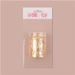 Поталь для декора ногтей, 3 г, в пластиковой банке, золотистая