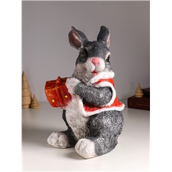 Фигурка полистоун «Зайка с подарком», 33×19×20.5 см