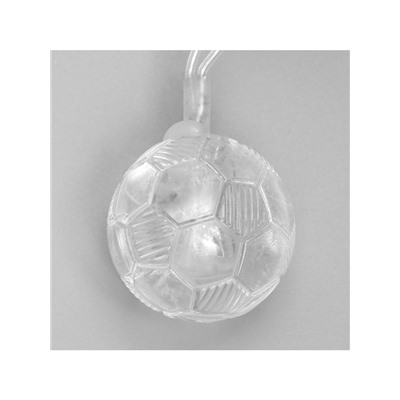 Гирлянда «Нить» 5 м с насадками «Футбольный мяч», IP20, прозрачная нить, 30 LED, свечение тёплое белое, 8 режимов, 220 В