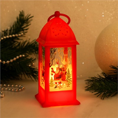 Фонарь светодиодный 14 см / JSLAN12red /уп 12/240/новогодний/красный