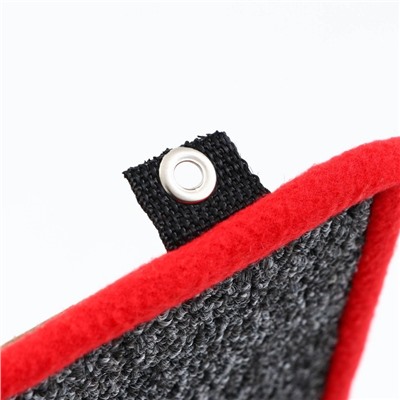 Когтеточка угловая средняя, ковролиновая с пропиткой, 57×13 см, микс цветов