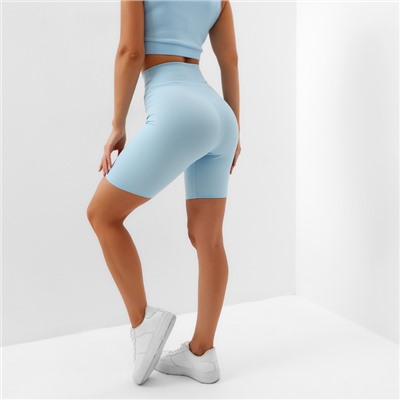 Велосипедки спортивные женские MINAKU, голубые, размер 48