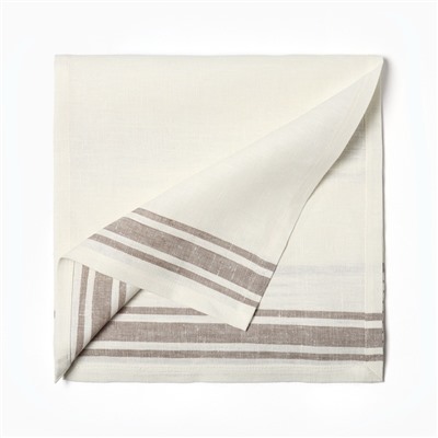 Дорожка на стол Этель Rigoroso 40×146 см, лён 100%, плотность 260 г/м², белая