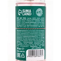 Подарочный набор Happy New Year: гель для душа и мист для тела, красный, URAL LAB