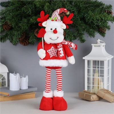 Новогоднее украшение Олень на телескопических ножках 40/56 см / NA111 /уп 60/