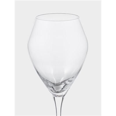 Бокалы для вина «Брависсимо», 360 мл, набор 6 шт., стекло, прозрачные