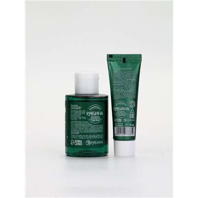 Подарочный набор косметики New Year Collection, гель для душа, крем для рук, пилочка, зелёный, URAL LAB