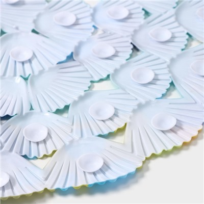 Коврик противоскользящий в ванну Доляна «На дне океана», на присосках, 37×67 см