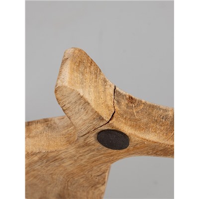 УЦЕНКА Блюдо в форме рыбки «Черепаха и цветы», 25.5×10×2 см, дерево манго