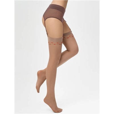 Minimi Чулки calze ROMANZA 20 (чулки под пояс с сердечками)