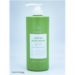 LA FERME - ГЕЛЬ ДЛЯ ДУША НИЗКОКИСЛОТНЫЙ С АРОМАТОМ МЯТЫ И ЯБЛОКА LOW PH BODY WASH APPLE MINT, 1000 ML