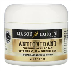 Mason Natural, Antioxidant Premium Skin Cream,  Vitamin C, E & Green Tea, 2 oz (57 g)