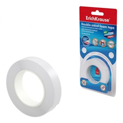 Клейкая лента двусторонняя на вспененой основе 12 мм х 2 м х 1 мм 58744 ErichKrause