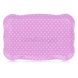 Набор посуды "Горошины" в чемодане