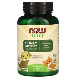 Now Foods, Pets, Kidney Support Powder for Dogs & Cats, 4.2 oz (119 g)