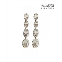 Серьги с кристаллами Swarovski
