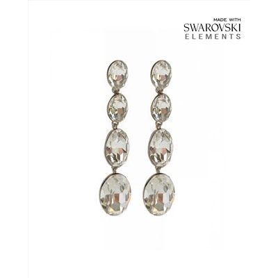 Серьги с кристаллами Swarovski