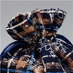 Мешочек подарочный холща «Новогодняя пора», снежинки, 16×24 см ± 1.5 см