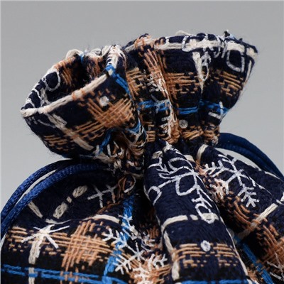 Мешочек подарочный холща «Новогодняя пора», снежинки, 16×24 см ± 1.5 см