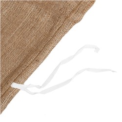 Мешок джутовый, 45×90 см, плотность 420 г/м², плетение 69×63 нити, с завязками