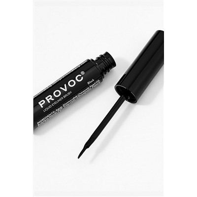 Provoc Ультратонкая жидкая подводка для глаз / Liquid Eyeliner Brush, черный KRISTALLER, 1130529