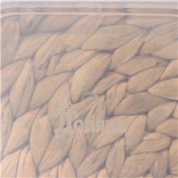 Контейнер для хранения еды Доляна, 1.2 л, пластик, прозрачный, крышка бирюзовая